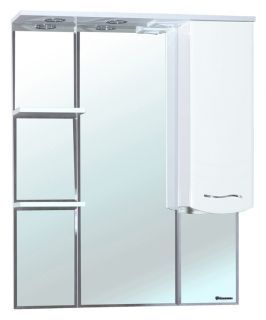 Зеркало-шкаф с подсветкой Bellezza Мари 75см правый белый 00000001157